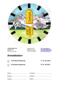 TREKKING-DIEMTIGTAL von Allmen Hans Haltenfure 14 CH-3753 Oey DiemtigenTf G