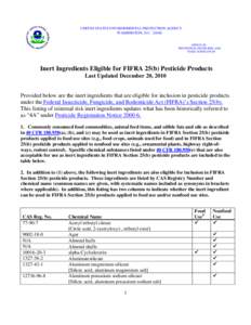 Microsoft Word - new 25b inert list dec 15.doc