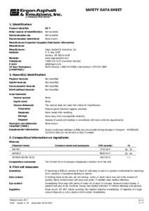 SAFETY DATA SHEET  1. Identification Product identifier  AE-T