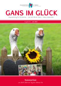 GANS IM GLÜCK Hauszeitung für St. Verena |  Jan-ten-Brink Haus