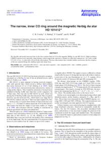 Astronomy & Astrophysics A&A 537, L6[removed]DOI: [removed][removed]
