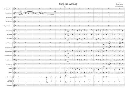 Stop the Cavalry Eb Soprano Cornet &b  Bb Solo Cornet