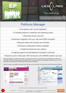 Microsoft Visual Studio / Computing / Internet petition / Software / Petitions / ASP.NET