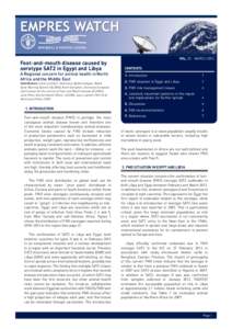 Foot-and-Mouth disease caused by serotype SAT2 in Egypt and Libya: a regional concern for animal health in North Africa and the Middle East