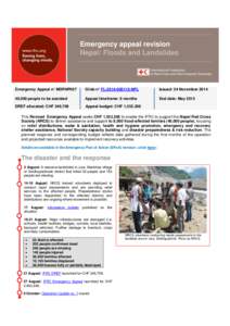 Emergency Appeal  Budget[removed]Oct Ist Revision_27102014_V2_FINAL_YADAV03112014.xls