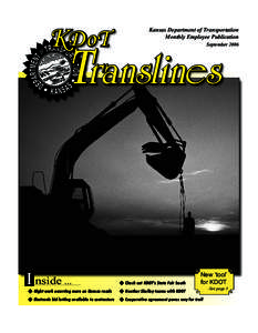 KDoT  Kansas Department of Transportation Monthly Employee Publication September 2006