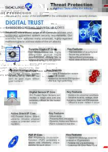 Threat Protection Address State-of-the-Art Attacks We are at the center of the discussion in the embedded systems security domain.  DIGITAL TRUST