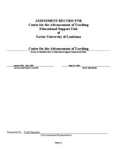 E-learning / Blackboard Inc. / Course evaluation / STAR / Educational psychology / Assessment for Learning / Education / Distance education / Educational technology