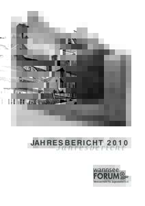 JAH RE S B E RI C H TJahresbericht Wannseeheim für Jugendarbeit e.V.