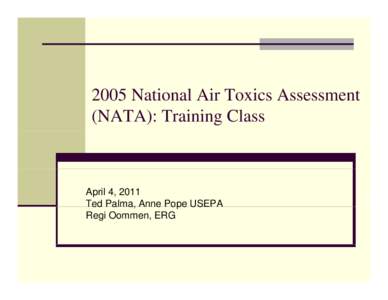 Air dispersion modeling / United States Environmental Protection Agency / Chemical engineering / Environmental engineering / Emission inventory / AERMOD / National Emissions Standards for Hazardous Air Pollutants / Atmospheric dispersion modeling / High-altitude platform / Air pollution / Pollution / Atmosphere