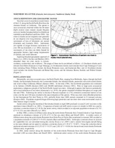 Revised: [removed]NORTHERN SEA OTTER (Enhydra lutris kenyoni): Southwest Alaska Stock STOCK DEFINITION AND GEOGRAPHIC RANGE Sea otters occur in nearshore coastal waters of the U.S. along the North Pacific Rim from the 