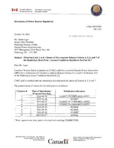 Ontario electricity policy / Ontario / Nuclear technology / Canadian Nuclear Safety Commission / Pickering /  Ontario / Pickering Nuclear Generating Station / Energy / Ontario Hydro / Ontario Power Generation / Natural Resources Canada