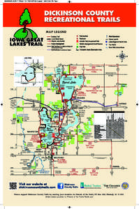 DICKINSON COUNTY TRAILS 11X17 TEAR MAP 2013_Layout:31 AM Page 1  DICKINSON COUNTY RECREATIONAL TRAILS MAP LEGEND Wind Generators