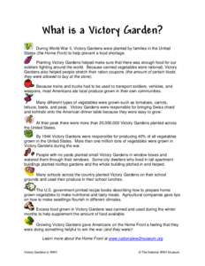 What was a Victory Garden