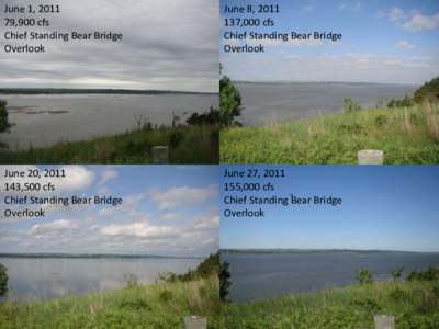 June 1, [removed],900 cfs Chief Standing Bear Bridge Overlook  June 8, 2011