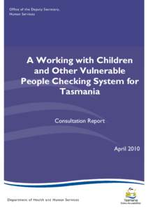 A Working with Vulnerable People Checking System for