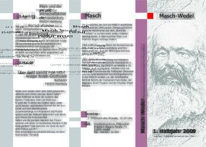 15.April.09  Marx und die aktuelle Wirtschaftskrise Ulf Brandenburg