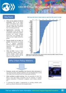 OECD Urban Development Programme  Key Facts Most large cities feature a larger output per capita than their country’s average -40%