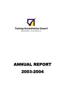 ANNUAL REPORT[removed] LETTER OF COMPLIANCE  To the Hon Alan Carpenter MLA