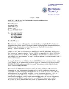 U.S. Department of Homeland Security Washington, DCHomeland Security Privacy Office, Mail Stop 0655