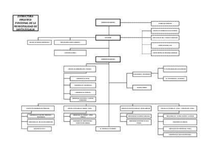 ESTRUCTURA ORGANICA FUNCIONAL DE LA MUNICIPALIDAD DE SANTA EULALIA