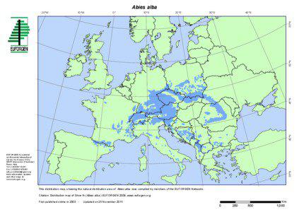 Bioversity International / Flora / Physical geography / Abies / Fir / Abies alba