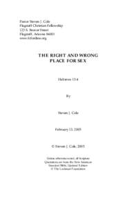 Judaism and sexuality / Religion and sexuality / Christian views on marriage / You shall not commit adultery / Celibacy / Marriage / Same-sex marriage / Fall of man / Eastern Orthodox view of sin / Christianity / Religion / Behavior