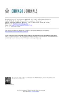 Funding Immigrant Organizations: Suburban Free Riding and Local Civic Presence Author(s): Els de Graauw, Shannon Gleeson, and Irene Bloemraad Source: American Journal of Sociology, Vol. 119, No. 1 (July 2013), pp[removed]