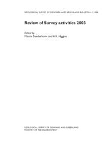 Geological Survey of Denmark and Greenland Bulletin 4