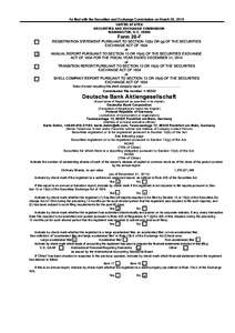 As filed with the Securities and Exchange Commission on March 20, 2015 UNITED STATES SECURITIES AND EXCHANGE COMMISSION WASHINGTON, D.CForm 20-F