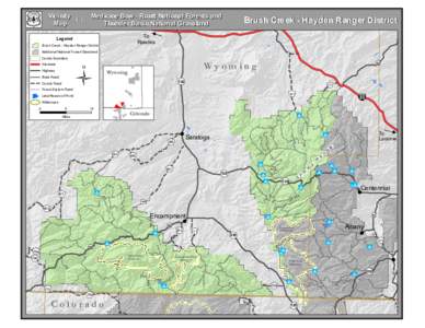 Vicinity for Map Medicine Bow - Routt National Forests and Thunder Basin 80 National Grassland
