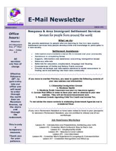 E-Mail Newsletter ISSUE #53 MARCH[removed]Office