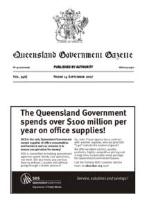 QueenslandGovernment Government Gazette Queensland Gazette PP[removed]