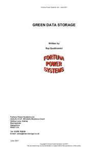 Microsoft Word - Green Data Storage.doc