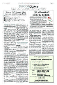 Citywide News for Business, Community and Education  December 1, 2005