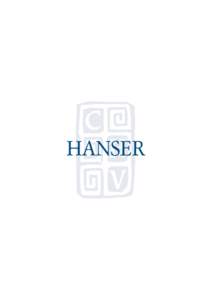 Even after 75 years, Carl Hanser Verlag (Hanser Publishers) is a lively – yet very reputable company. Here the founder’s entrepreneurial courage and publishing balance continue to have an effect on our work to this 