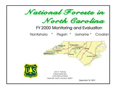 National Forests in North Carolina FY 2000 Monitoring Report