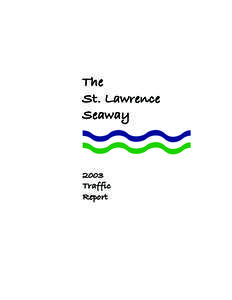 The St. Lawrence Seaway 2003 Traffic