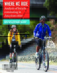 WHERE WE RIDE Analysis of bicycle commuting in American cities  report on 2014 American Community Survey