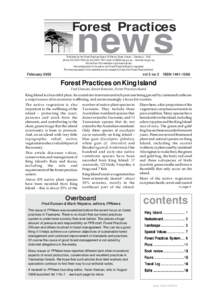 Forest Practices  news Published by the Forest Practices Board, 30 Patrick Street, Hobart – Tasmania – 7000 phone[removed]; fax[removed]; email [removed] – www.fpb.tas.gov.au
