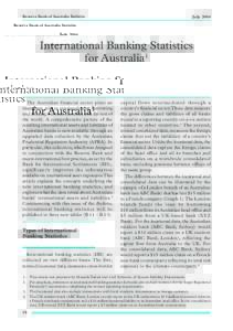 Macroeconomics / Bank for International Settlements / Banking in Australia / Bank / Euro / Fractional reserve banking / Banking and insurance in Iran / Economics / Central banks / Finance