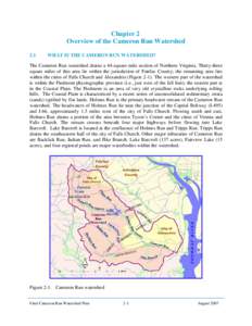 Chapter 2 Overview of the Cameron Run Watershed 2.1