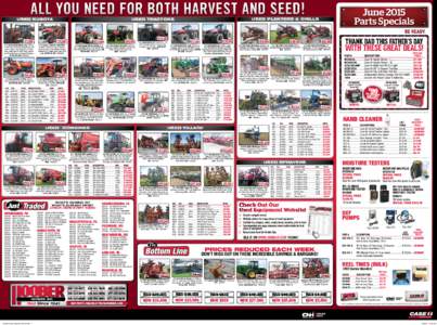 $59,900  ALL YOU NEED FOR BOTH HARVEST AND SEED! USED KUBOTA