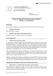 International trade / Directive on services in the internal market / Safety standards / American National Standards Institute / European Commission / Government / Political philosophy / International relations / European Union law / Rapid Exchange of Information System / European Union