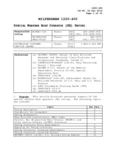 CH-49, 15 Dec 2014 Page 1 of 21 MILPERSMANSPECIAL WARFARE BOAT OPERATOR (SB) RATING