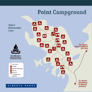 Point Campground Upper Kananaskis Lake  To: Upper