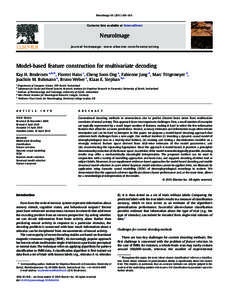 Computational neuroscience / Electroencephalography / Evoked potentials / Neural networks / Mismatch negativity / Functional magnetic resonance imaging / Neural coding / Voxel / Neuroscience / Science / Nervous system