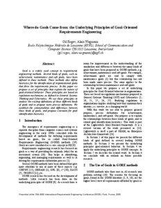 Goal-oriented Requirements Language / I* / Goal modeling / KAOS / Leadership / Goal-oriented / Systems engineering / Software development methodology / System / Software development / Software requirements / Software