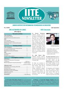 IITE NEWSLETTER UNESCO INSTITUTE FOR INFORMATION TECHNOLOGIES IN EDUCATION No. 3’2002  July-September