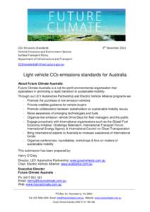 Future Climate Australia - CO2 Standards Submission